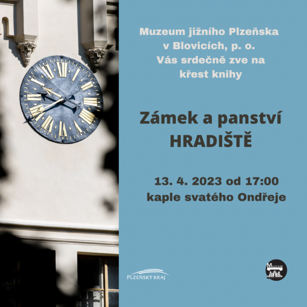 Křest knihy Zámek a panství Hradiště