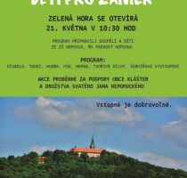 Zelená Hora se otevírá již tuto neděli 21.5.2023