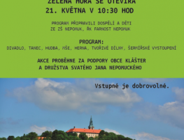 Zelená Hora se otevírá již tuto neděli 21.5.2023