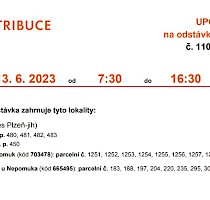 Upozornění na odstávku elektrické energie - 13.6.2023