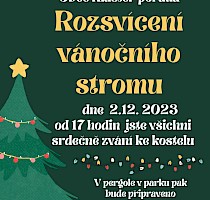 Rozsvícení vánočního stromečku - 2/12/23
