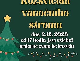 Rozsvícení vánočního stromečku - 2/12/23