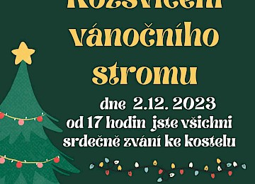 Rozsvícení vánočního stromečku - 2/12/23