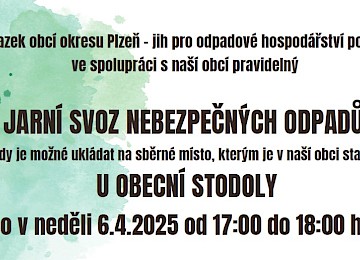 Svoz nebezpečných odpadů - 6.4.2025