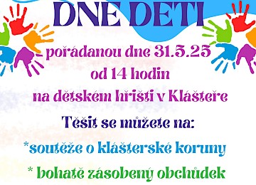 Oslava dne dětí - 31/5/2025