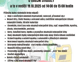 Svoz nebezpečných odpadů - 19.10.2025